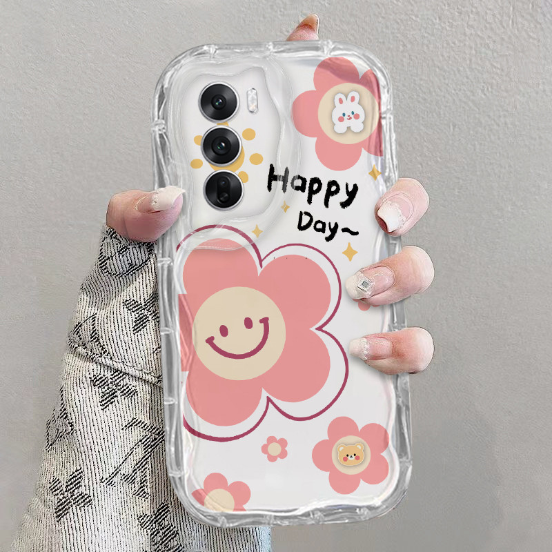 เคส OPPO Reno12 5G Reno 12 PRO 11 10 11F 8 8Z 7Z เคสโทรศัพท์ใส เคสนิ่ม ความรู้สึกสูง หยักแมว ดอกไม้ ใส เคสโทรศัพท์ ราคา ถูกที่สุด ดีลบีเคเค แกลเลอรีภาพที่ 8