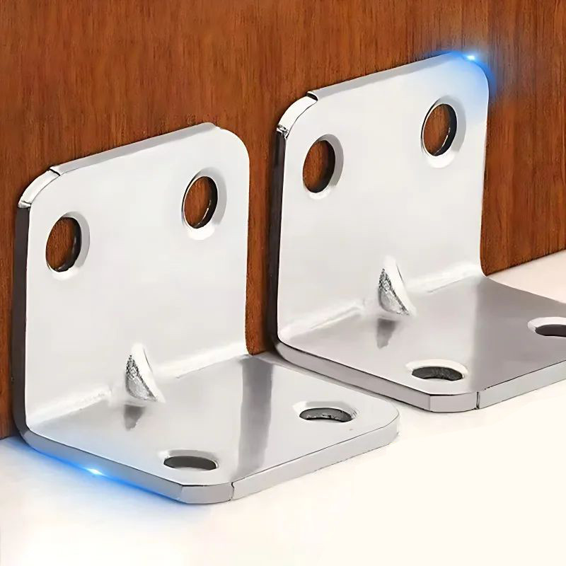 วงเล็บมุม90องศามุมขวา-รูปตัว ล สแตนเลสวงเล็บไม้เฟอร์นิเจอร์ตู้ตัวเชื่อมต่อ-วงเล็บมุมฮาร์ดแวร์บ้านเครื่องมือเชื่อมต่อ