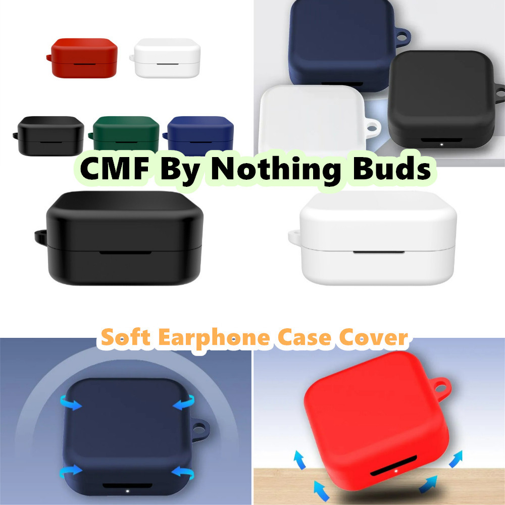 สําหรับ CMF By Nothing Buds Case Business Simplicity Soft Silicone Headphone Case Casing