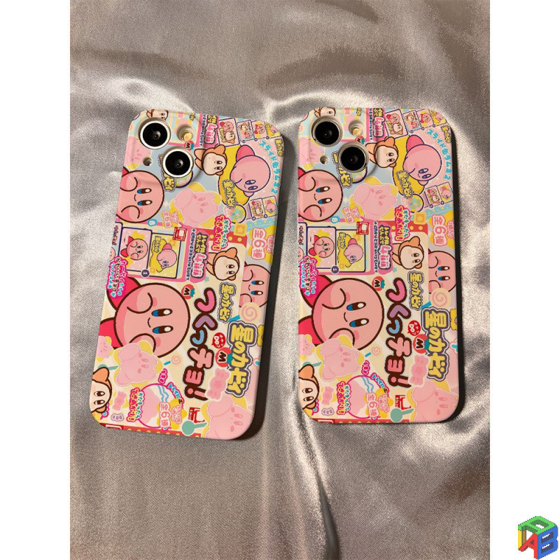 Feilin น่ารัก Kirby Apple 14plus 15Promax เคสโทรศัพท์ Iphone13 เคสแข็ง 12/11 ใหม่ 7P/8P/Xs/XR เคสแข็งแบบรวมทุกอย่าง