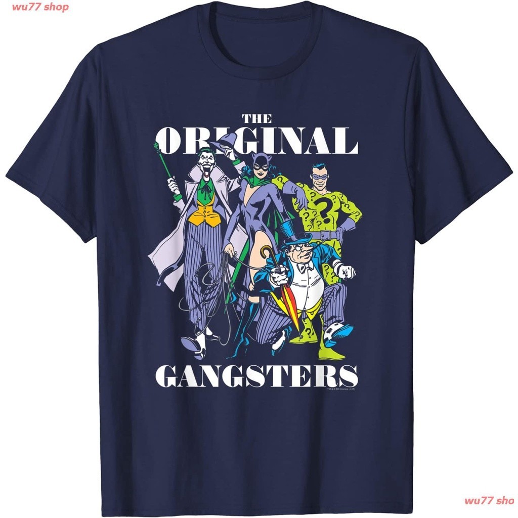 New Batman Original Gangsters T-Shirt แบทแมน เสื้อ ชีฟอง ใส่เดินทาง เซ็กซี่ สวยๆ สีขาว วินเทจ เสื้อก