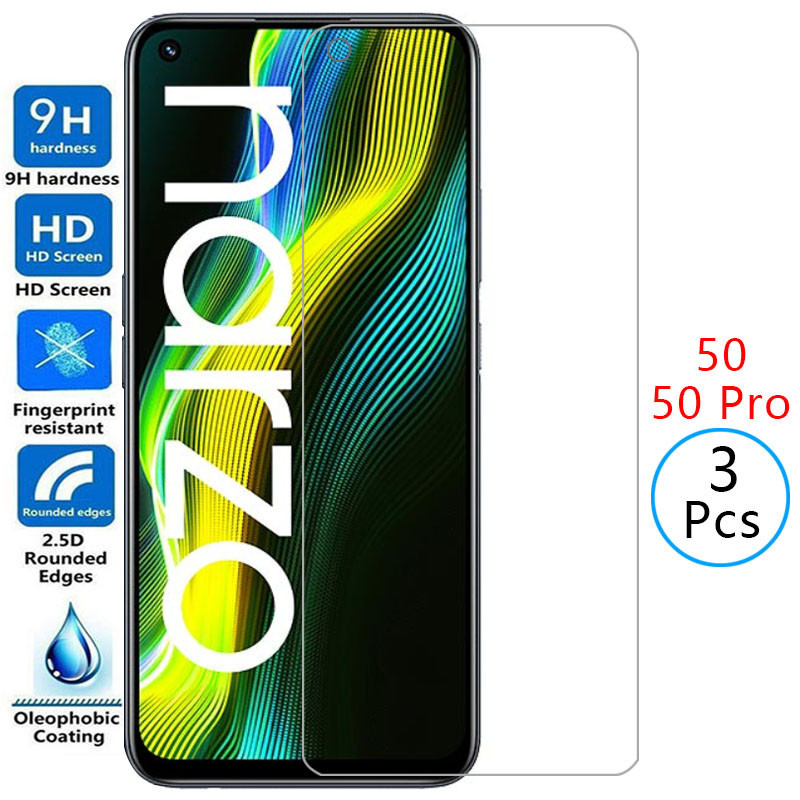 กระจกนิรภัยป้องกันสําหรับ realme narzo 50 pro ป้องกันหน้าจอบน narzo50 4g 5g 50 pro ฟิล์ม realmi reme