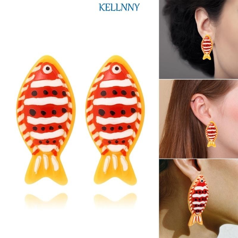 Kellnny Clownfish จี้ต่างหู Clownfish สร้อยคอ Clownfish เครื่องประดับที่ละเอียดอ่อนเหมาะสําหรับ Casu