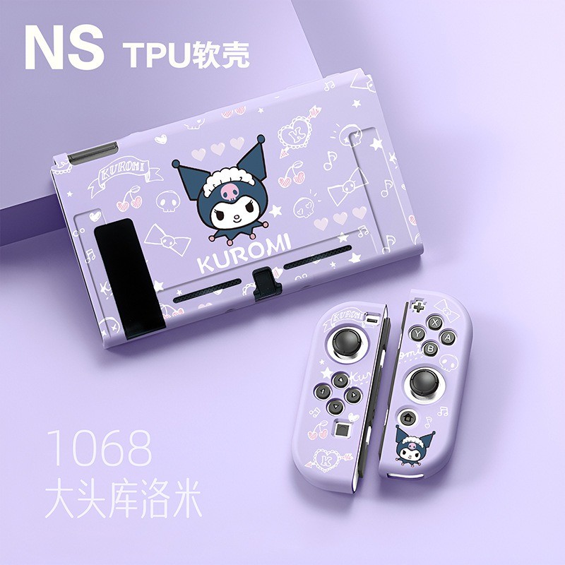 Dockable Nintendo Switch V1 V2 กรณี, TPU การ์ตูนการออกแบบใหม่ที่ถอดออกได้สําหรับ Nintendo Switch V1 V2 Joycon อุปกรณ์เสริม