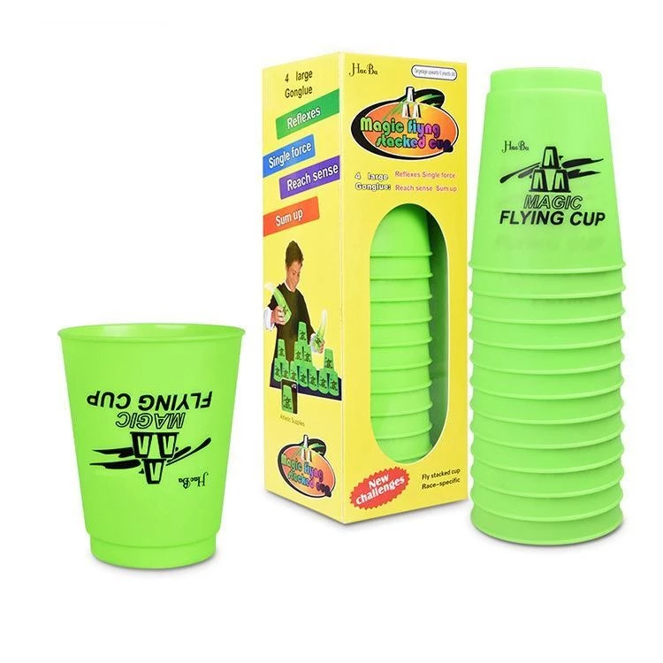 Stack Cup เกมส์เรียงแก้ว แก้วสแต็ก แก้วสแตค (มีให้เลือกหลายสี) Magic flying stacked cup 12 PCS ของเล่นเด็ก Toys thumbnail 9