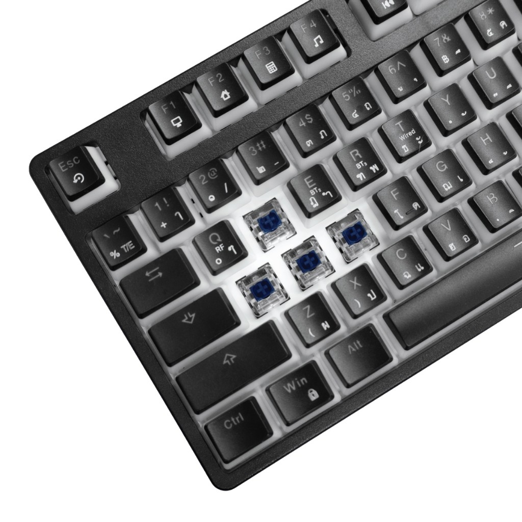 SIGNO KB-752 MEZZON WIRELESS MECHANICAL GAMING KEYBOARD คีย์บอร์ดเกมมิ่ง เชื่อมต่อ 3 โหมด