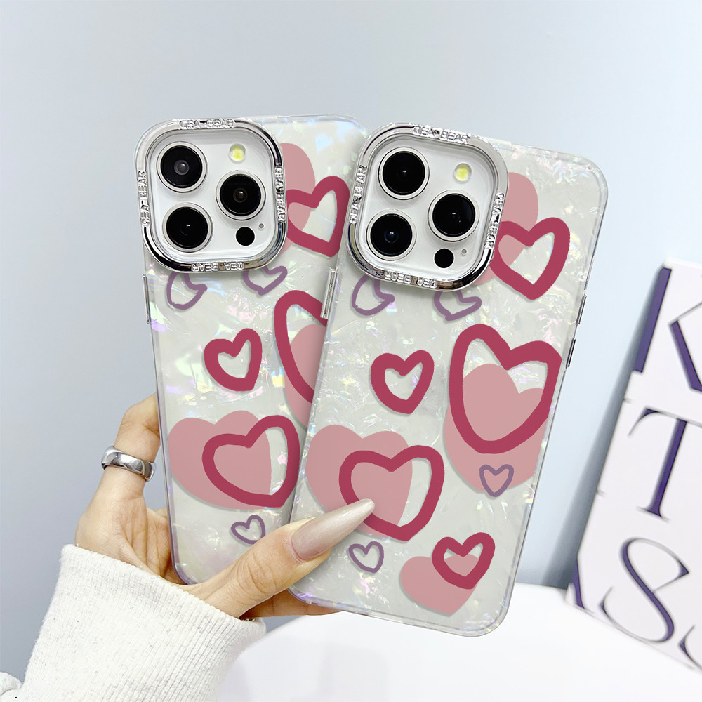 💖Stars💖เข้ากันได้ โทรศัพท์ไอโฟน iPhone 16PROMAX 15PROMAX 14PRO 11PRO 12 11 บุคลิกภาพ กรณีโทรศัพท์มือ
