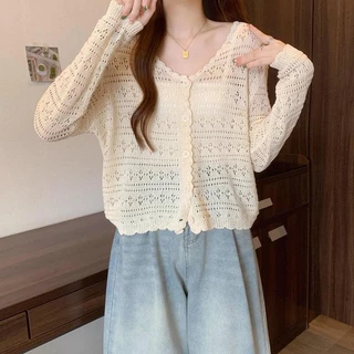 เสื้อแขนยาวไหมพรม สีพาสเทลน่ารัก ทรงครอป มีให้เลือก 6 สี สินค้าพร้อมส่งจากไทย