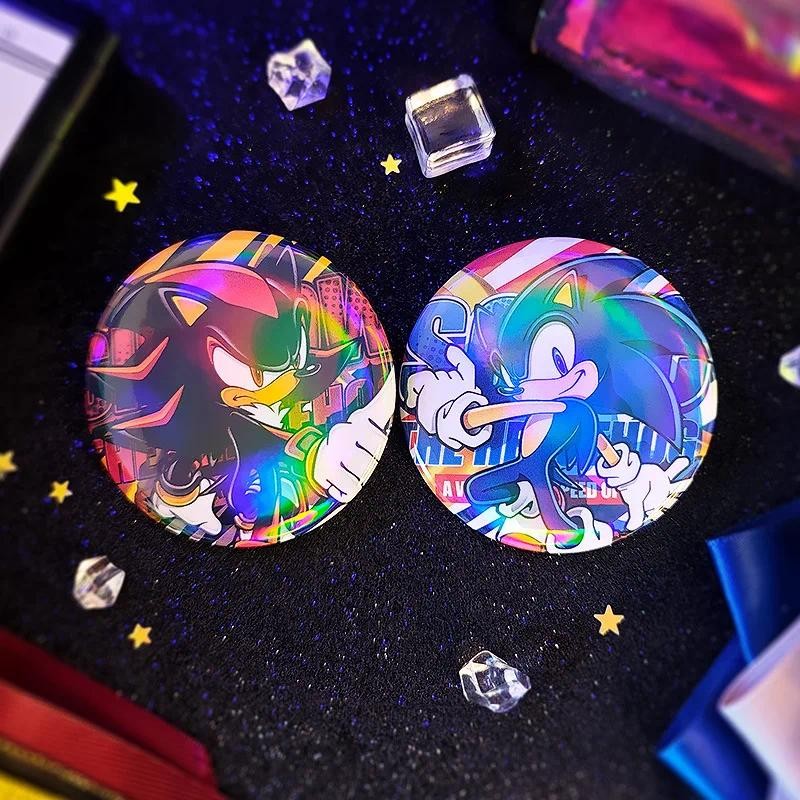 Shadow the Hedgehog Badges Pins การ์ตูนผู้หญิงเข็มกลัดแฟชั่น Creative คอสเพลย์ Kawaii คุณภาพสูงเข็มกลัดสําหรับกระเป๋า Accessorie