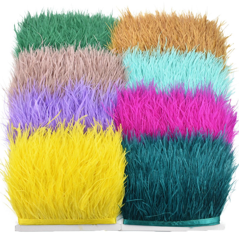 1เมตรสีขนนกกระจอกเทศบนริบบิ้นเทปตกแต่งตัดพู่ขอบสําหรับเสื้อผ้า8-10เซนติเมตรขนนกตัดเย็บตัด บ้า สีขาวเสื้อผ้าอุปกรณ์เสริมชุดตกแต่งมาเรียเก – โปรปัง