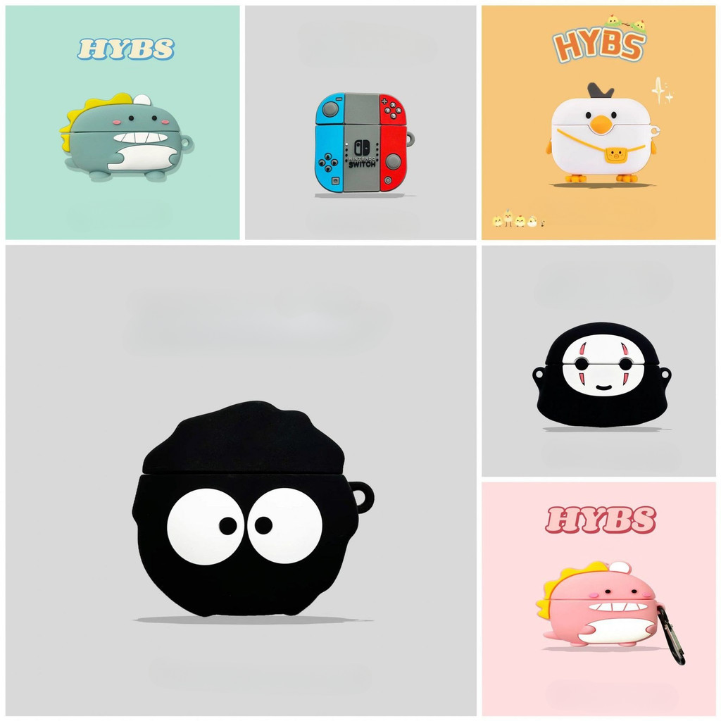 สําหรับ Lenovo EA420 กรณีการ์ตูน 3D รูปแบบซิลิโคนหูฟังไร้สายฝาครอบป้องกันน่ารักสําหรับ Lenovo ea420c