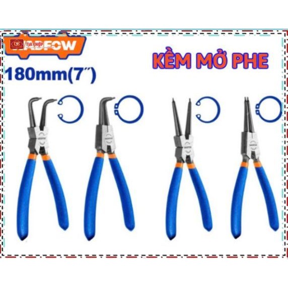 WADFOW เครื่องมือเปิดคีม 7 "/180 มม. WPL9C73, WPL9C71, WPL9C74, WPL9C72