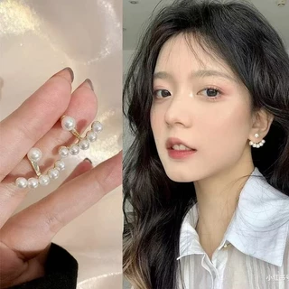 ต่างหูเกาหลีทุกการแข่งขันต่างหูแฟชั่นมุกสีทอง