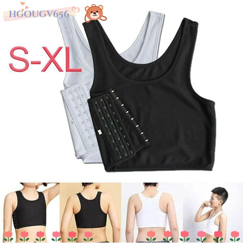 Hgougv656 1 ชิ้น Chest Shaper, Trans เลสเบี้ยนเสื้อกั๊กแบนเสื้อกล้ามเต้านม,ชุดชั้นในเลสเบี้ยนทอมรัดตัว Breast Binder