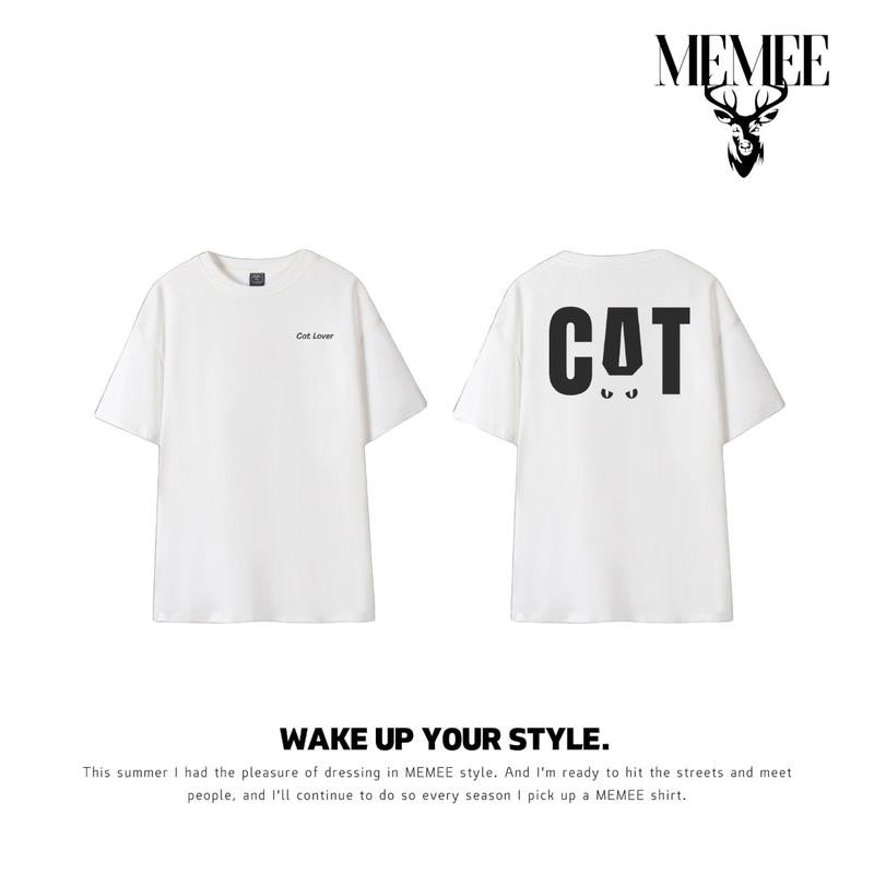 Memee~american เสื้อยืดผ้าฝ้ายแท้ ผ้าหนา นุ่ม เวอร์ชั่นสวย