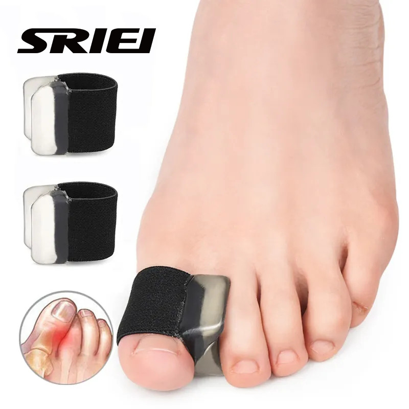 Sriei 2 ชิ้นเจล Toe Separator Bunion Corrector Soft Hallux Valgus Overlopping Toes Separators Thumb Corrector Foot Care เครื่องมือ