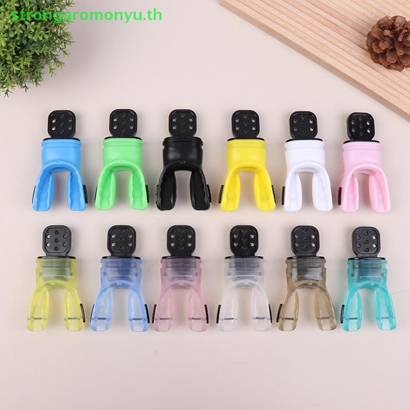 Strongaromonyu ซิลิโคนดําน้ํา Mouthpiece Scuba Moldable กัด Mouthpiece Regulator พลาสติก Snorkel Mou