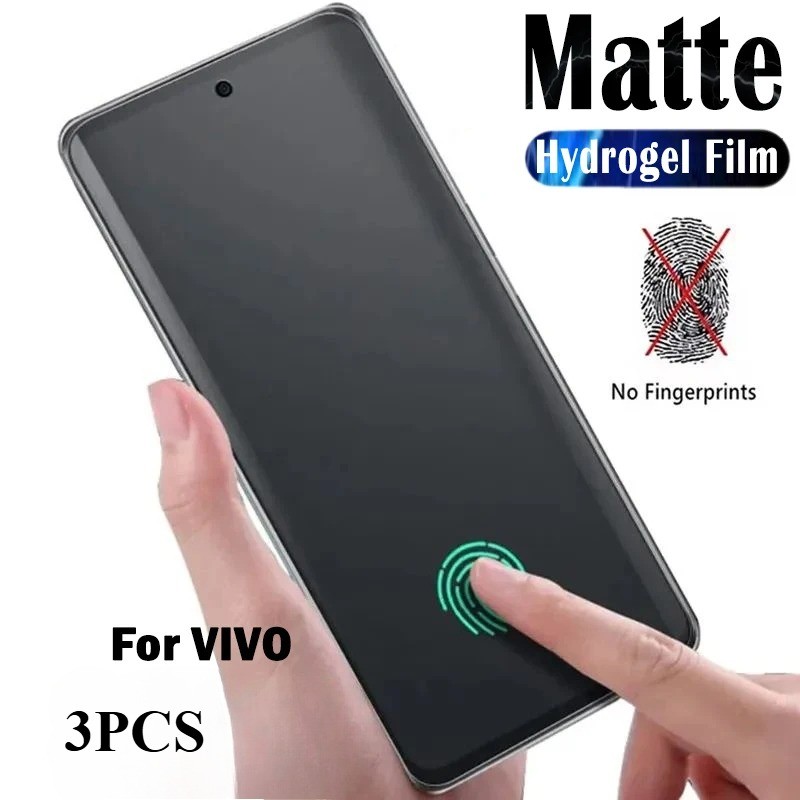 3PCS 4D Full Coverage HD MatteสําหรับVivo T3x T3 T2x T2 T1x T1 Ultra Pro LiteอินเดียSnapdragon 5G 4G