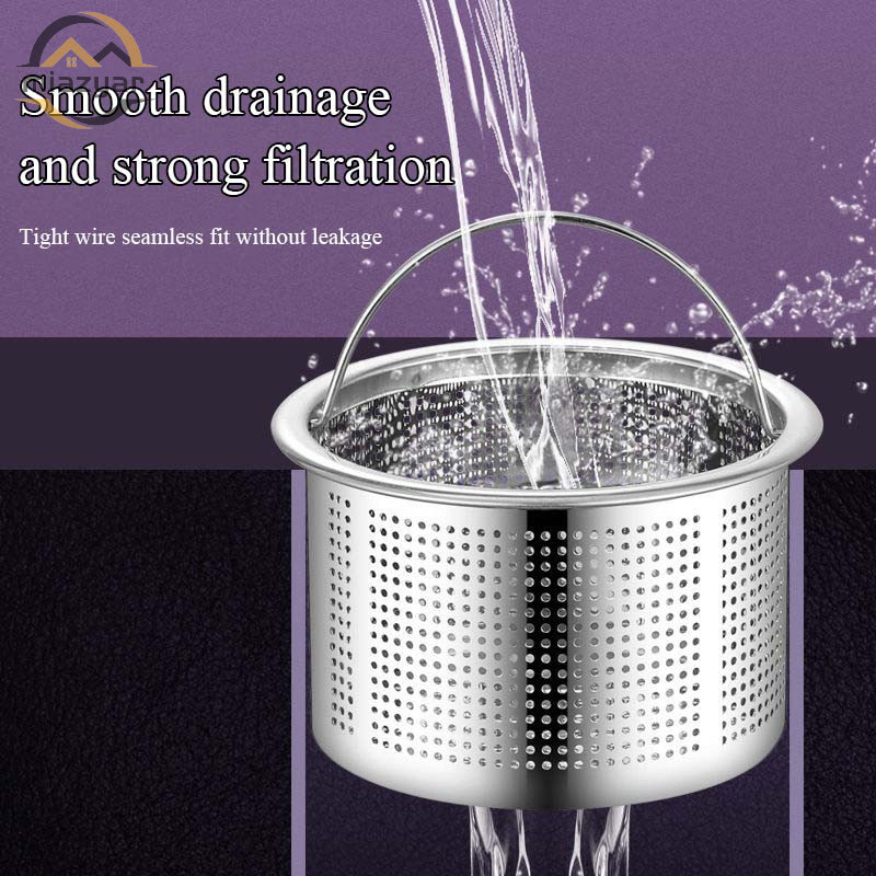 😍COD😍ตะแกรงกรองเศษอาหาร ซิงค์ล้างจาน อ่างล้างจาน สแตนเลส304 ที่กรองเศษอาหาร ตะกร้ากรองเศษอาหาร