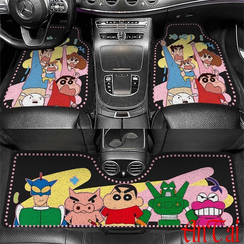 พรมรถยนต์3pcs เหมาะสำหรับรถยนต์5ที่นั่ง แถวหน้า/แถวหลัง วัสดุ PVC กันลื่นทนต่อการสึกหรอ กันน้ำกันฝุ่น สามารถตัดได้ - รูปที่ 3