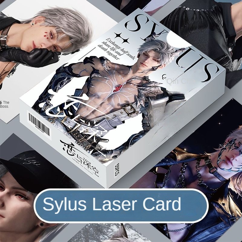Love และ Deepspace Sylus Caleb Xavier Zayne Rafayel Holographic Card Collection 55 ชิ้นชุดกล่อง LOMO โปสการ์ด Campus ความงามของสะสม XNMV