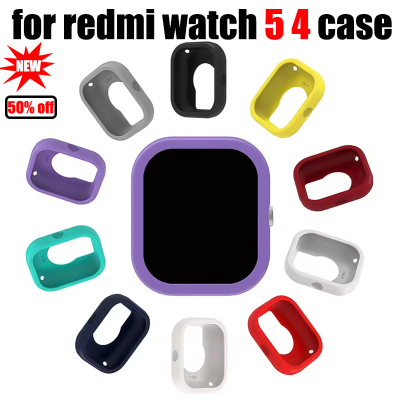 เคสซิลิโคนสําหรับ Redmi Watch 5 4 Soft Sport Cover Watch Protection อุปกรณ์เสริมสําหรับ Redmi Watch 5