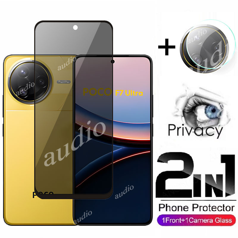 Poco F7 Ultra 5G 2in1 หน้าจอส่วนตัวพร้อมฟิล์มเลนส์สําหรับ Poco F7 Pro Ultra F7Pro F7Ultra 5G ความเป็