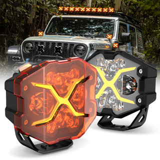 Novsight WL12 4 inch Laser Gun 60W / pair 6000LM 6000K 1700K light 2-in-1 For Motorcycle Jeepney Car