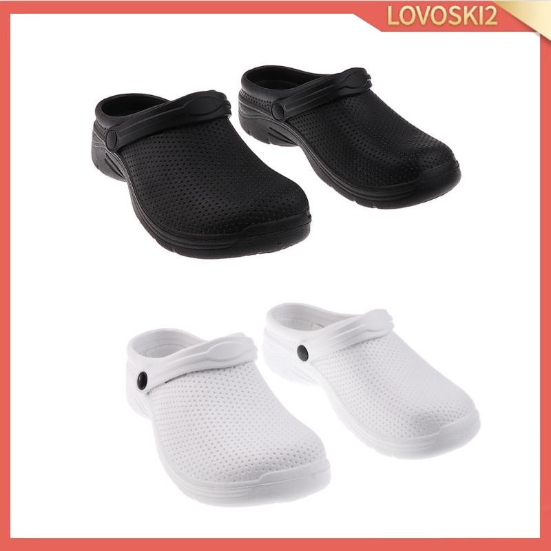 [Lovoski2] Mens Womens Garden Kitchen Hospital Chef Nursing Work Clogs Shoes Slip On