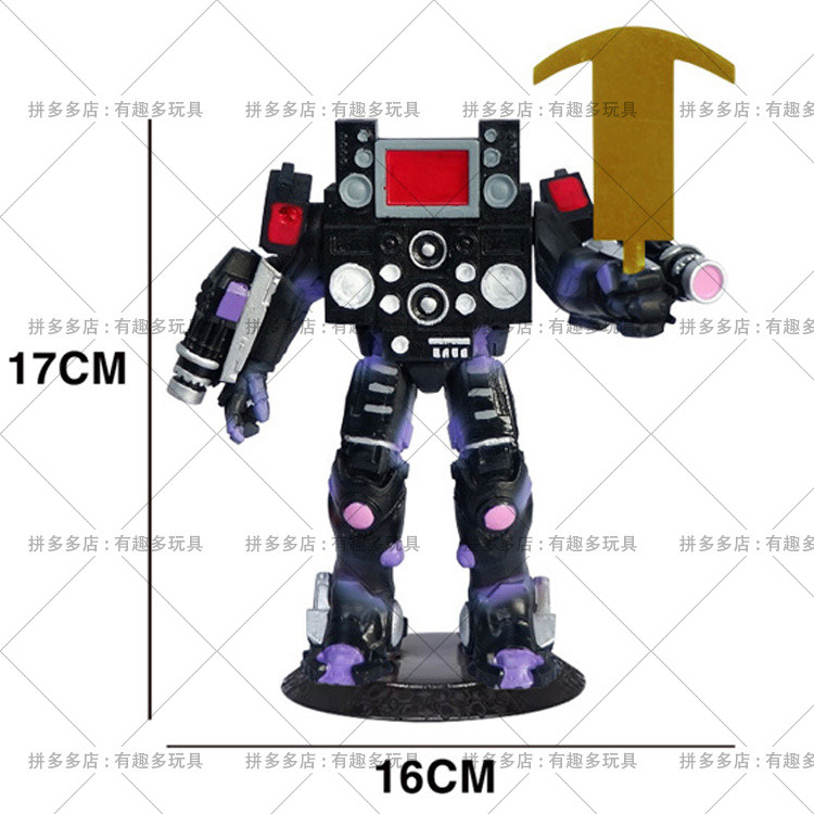 โมเดลฟิกเกอร์ Mecha Titan ของ Skibidi Toilet Multiverse ดาบคู่ สามตัว - รูปที่ 5