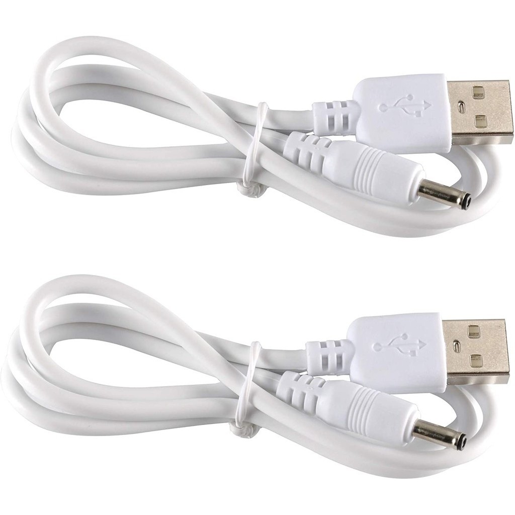 2 ชิ้น/ล็อต usb to dc 3.5*1.35 มม. สายชาร์จสําหรับ LELO Sona, Gigi, Ina Wave, Soraya, Lily