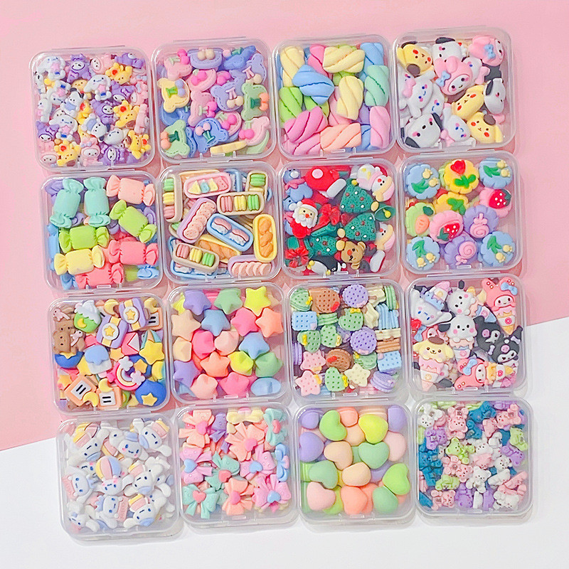 กล่องกาวเรซิ่น ลายการ์ตูน ระดับไฮเอนด์ แฮนด์เมด diy อุปกรณ์เสริม สําหรับเคสโทรศัพท์มือถือ