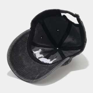 Dealshop Distressed Faded Cap, กระบังหน้าแบบปรับได้ DAD MOM เย็บปักถักร้อยเบสบอลหมวก, Hiphop Vintage ครีมกันแดดหมวก