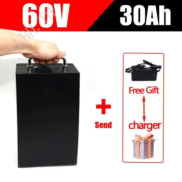 60V 20ah 30ah 40ah Lithium Battery pack For Electric motorcycle 18650 CELL 300-1000W use for Citycoc