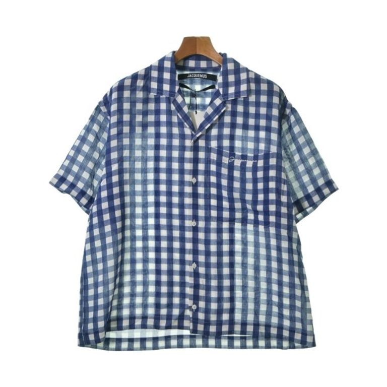 JACQUEMUS emu Que Shirt White blue Direct from Japan Secondhand