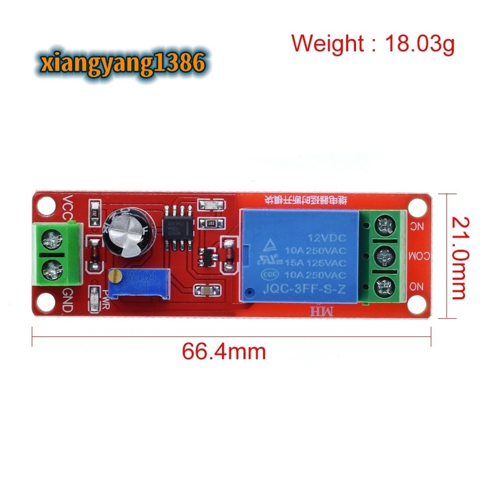 รีเลย์ตั้งเวลารีเลย์ 5V 12V Delay Relay NE555 สําหรับรถยนต์