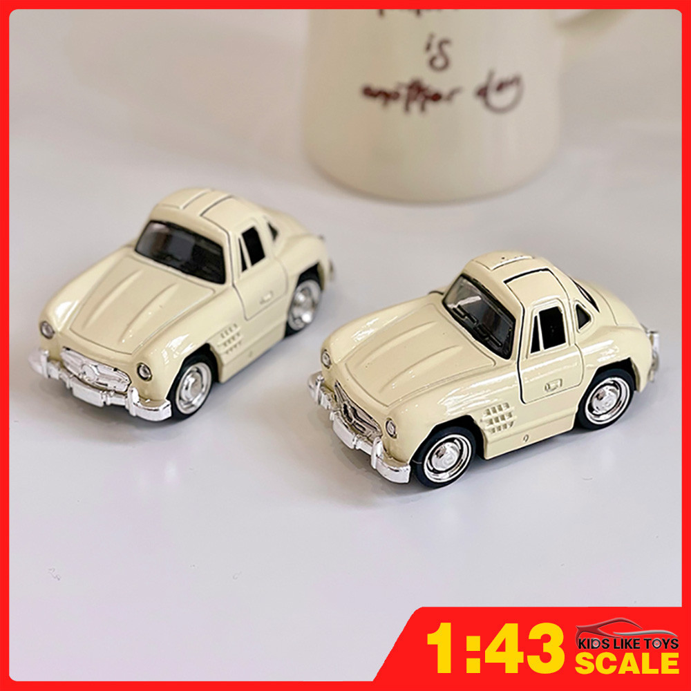 KLT 1:43 น่ารักวินเทจเบนซ์โลหะ Diecast โลหะผสมของเล่นรถรุ่นรถบรรทุกสําหรับเด็กของเล่นของขวัญวันเกิด