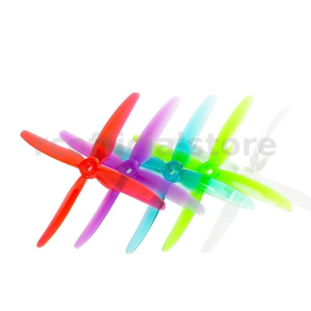 2 คู ่ GEMFAN 51455 Hurricane X 4 ใบมีดใบพัด 5 มม.สําหรับ RC FPV Racing Drone