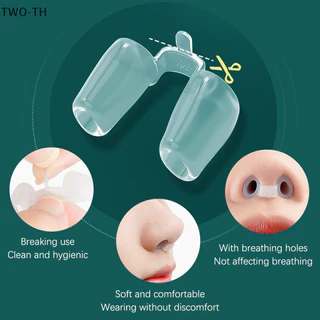 Two-th หลังผ ่ าตัดจมูกสนับสนุนซิลิโคน Shaping Crooked Nose Correction Fixator ซิลิกาเจลคลิปจมูกใหม ่