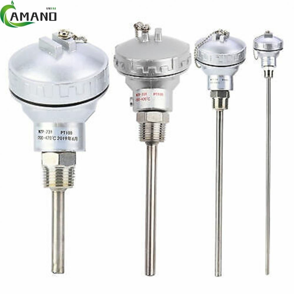 【AMANDA】Highly Accurate RTD PT100 Temperature Sensor Probe with 1/2 NPT Thread 12 Length