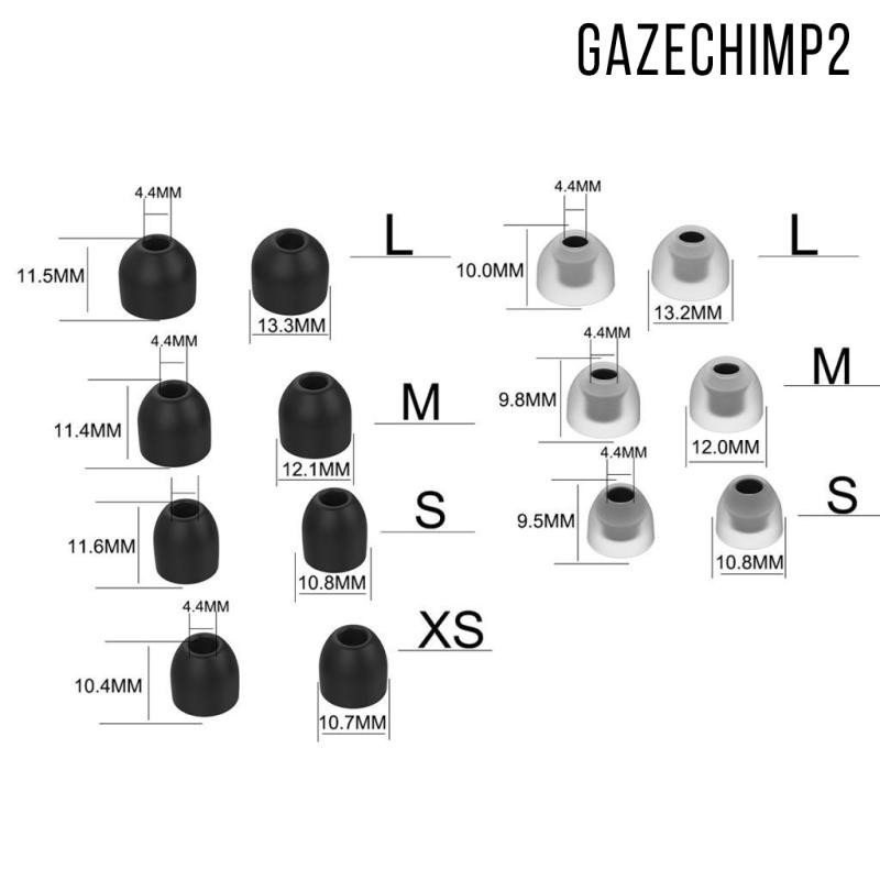 [Gazechimp2 ] 4x1 หูฟังคู ่ เคล ็ ดลับหูสําหรับ WF-1000XM3 หูฟังชนิดใส ่ ในหูชุดหูฟังสีฟ ้ า