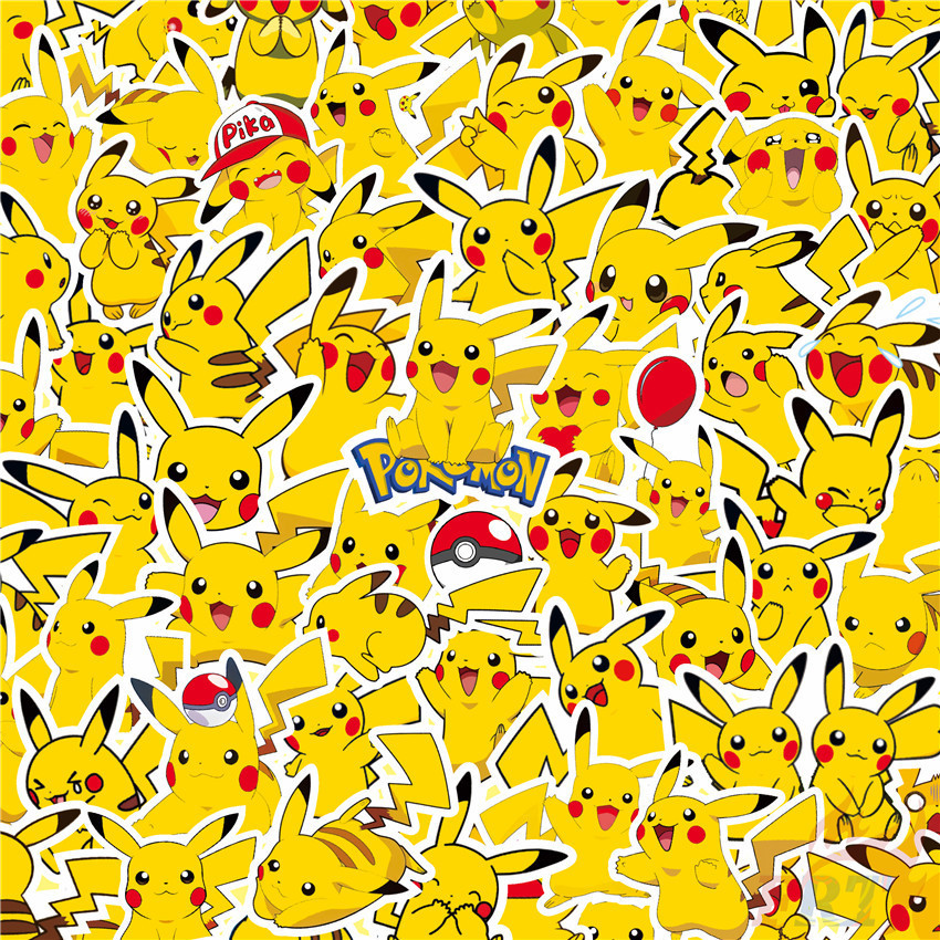 100Pcs/Set ❉ P.ikachu Stickers ❉ Fashion DIY Decals Doodle Stickers
