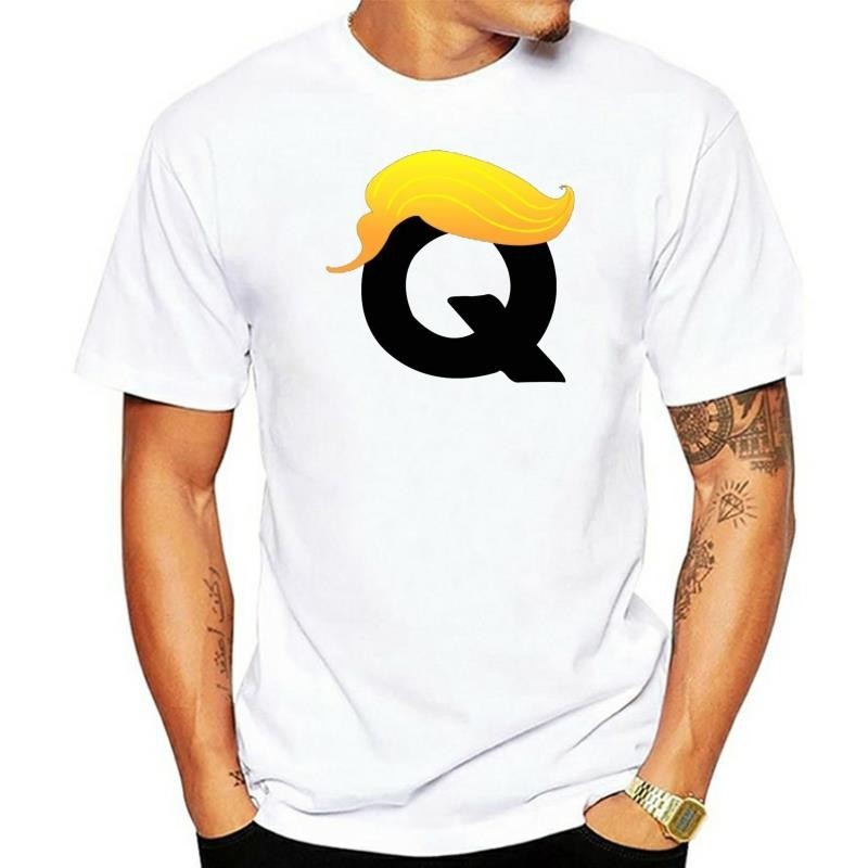 เสื้อยืดสีเทา Qanon จํา JFK และ JR Trump MAGA Supporter เสื้อผู้ชาย S 3XL