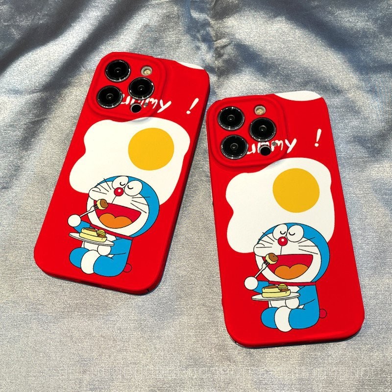 น ่ ารักการ ์ ตูน Doraemon hard case แพคเกจเต ็ มรูปแบบ anti drop hard กรณีโทรศัพท ์ เหมาะสําหรับ iPhone 15 14 13 12 11 pro Max se X XR XS Max 7 8 6s Plus & *-