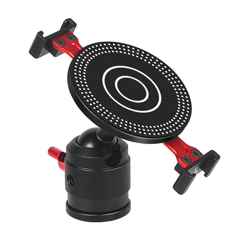 Bgning ถ้วยดูดแม่เหล็กที่วางโทรศัพท์ 360 Pan Tilt ปรับหัวบอลรองเท้าเย็น Mount ไร้สายชาร์จสําหรับ MagSafe ขาตั้งกล้องยึด