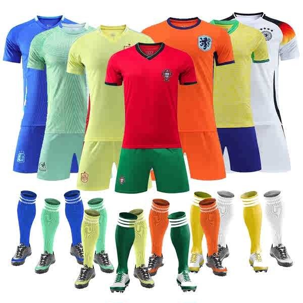 เสื้อฟุตบอล เสื้อบอลไทย ชุดเสื้อฟุตบอลทีมชาติ 2024 อาร์เจนตินา, โปรตุเกส, ฝรั่งเศส เสื้อทีม, เยอรมนี เสื้อแข่งทีมชาติบราซิล