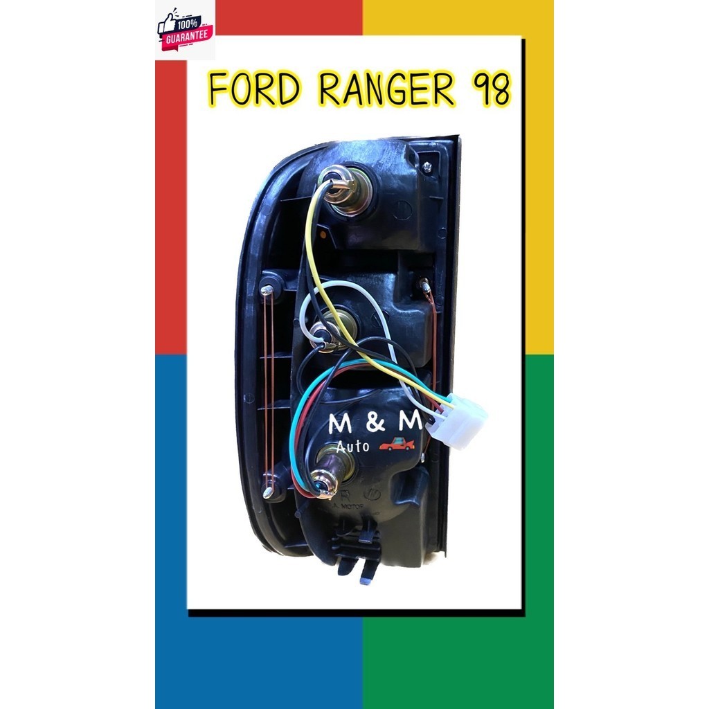 ไฟท้าย ฟอร์ด เรนเจอร์ 98 Ford RANGER 98 - 02 พร้อมขั้ว และหลอดไฟ