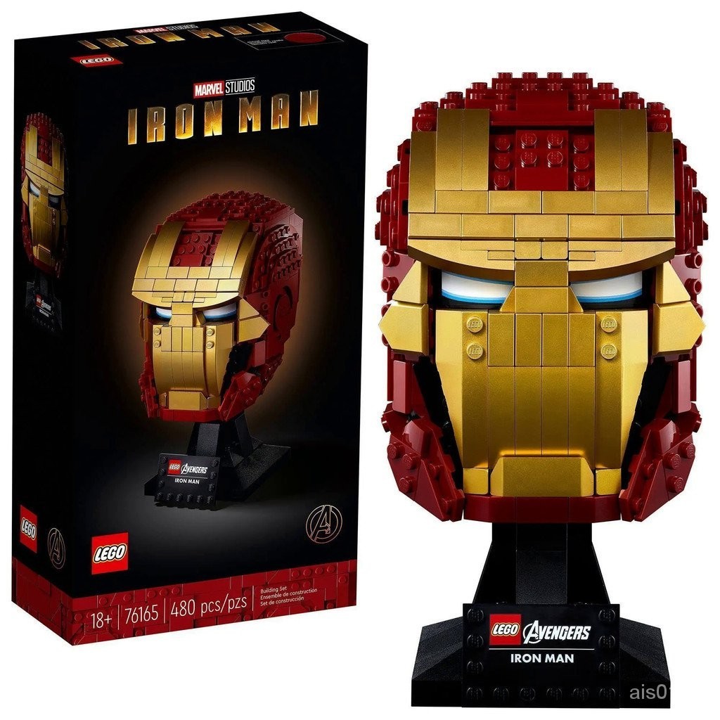 Lego marvel หมวกกันน ็ อคเด ็ ก Iron Man Building Blocks marvel ภาพยนตร ์ พัดลมของเล ่ นคริสต ์ มาสของขวัญวันเกิด 76165