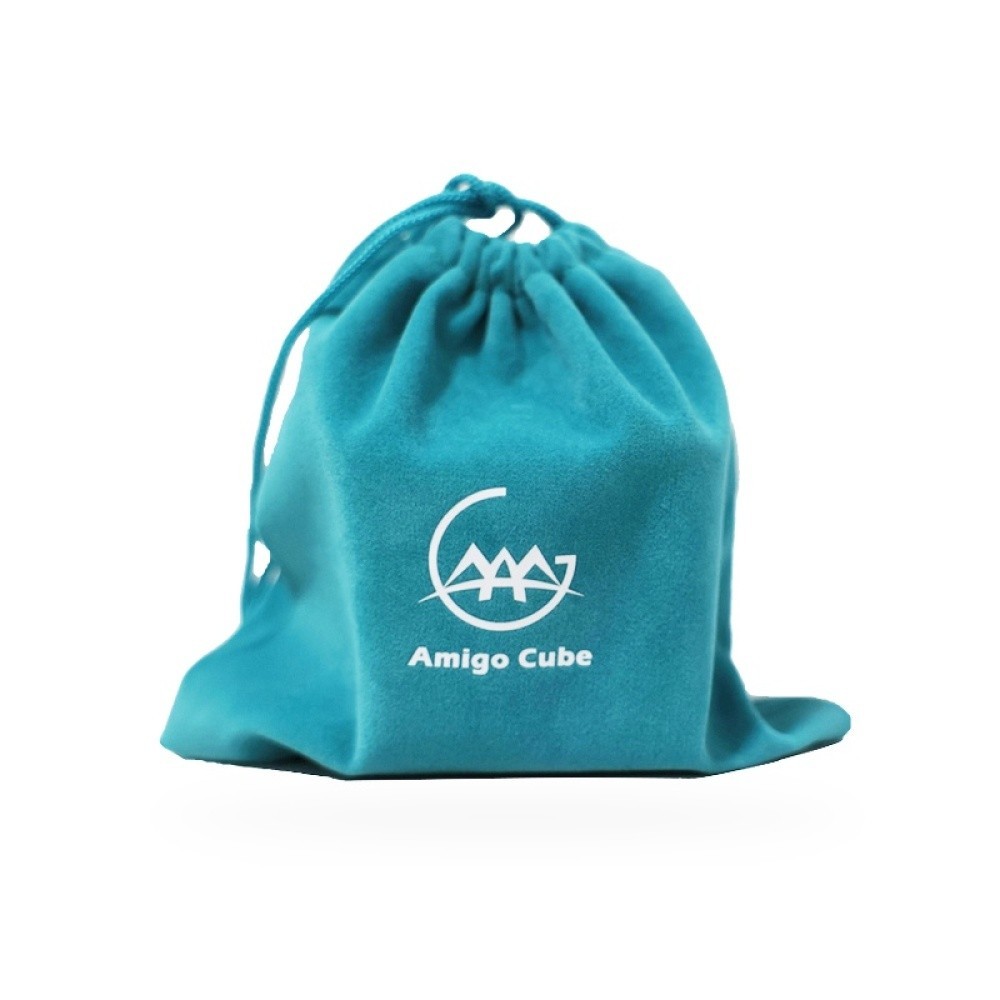 Amigocube Cube กระเป ๋ าสําหรับ 2x2 3x3 4x4 5x5 6x6 สีฟ ้ าอ ่ อนพร ้ อมโลโก ้ กระเป ๋ าสําหรับก ้ อ