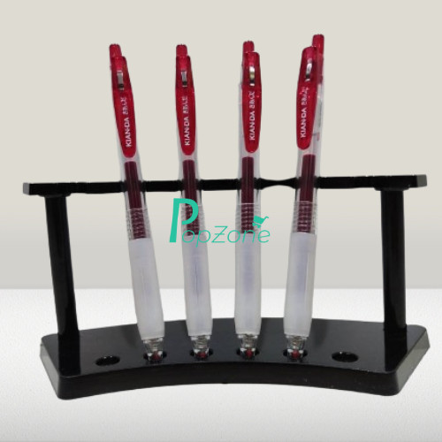 ปากกาเจล U-Click 0.5มม. KIAN-DA หมึกแดง (4ด้าม)